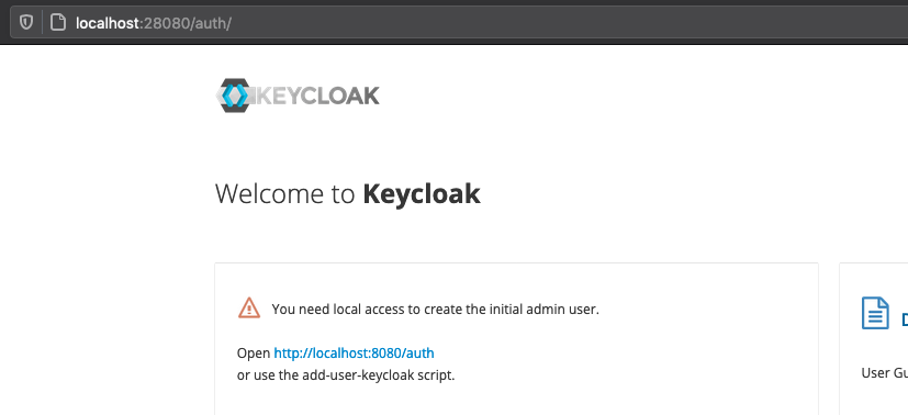 Clean Keycloak install